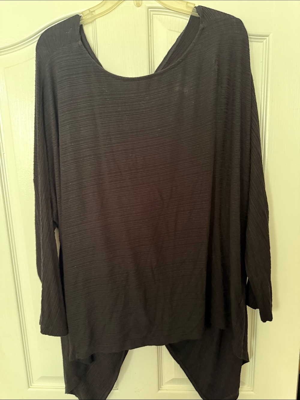 1. State Women's Long Sleeve Ribbed Tunic Top - Charcoal Gray